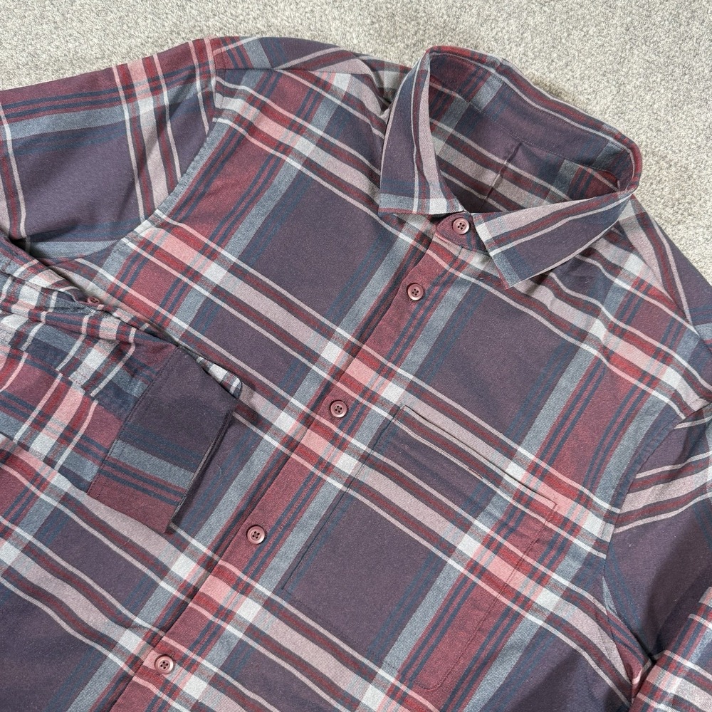 Lululemon Flannel Shirt Mens Medium Mason Peak Plaid Performance Button Up